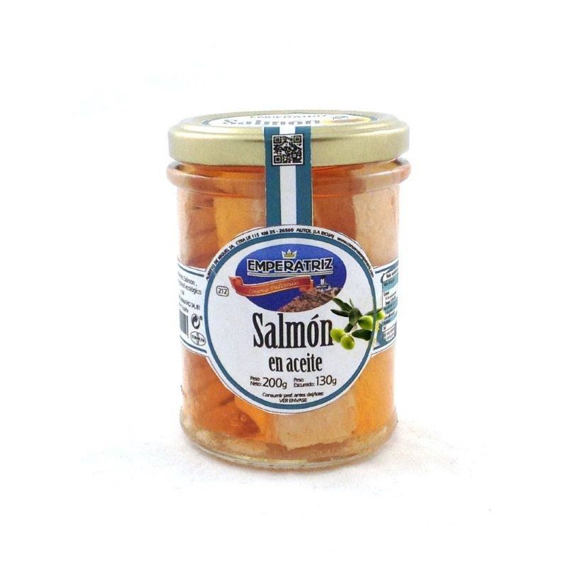 SALMÓN EN ACEITE DE OLIVA TARRO 200g